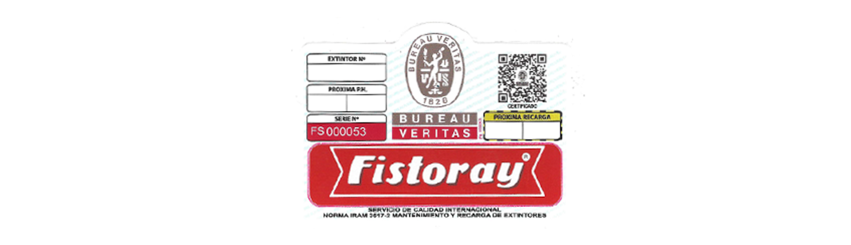 profire-matafuegos-extintores-fistoray-extintores-manuales certificacion Bureau Veritas